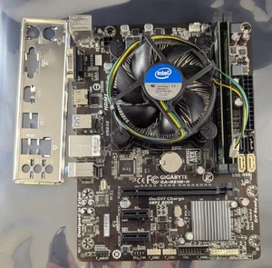 Gigabyte GA-H81M-H REV: 2.1 1150 Motherboard CPU i3 4150 8GB DDR3 RAM Bundle - Picture 1 of 5