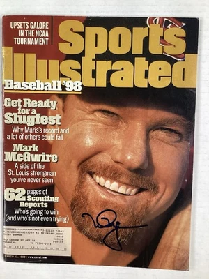 Mark McGwire Signed Sports Illustrated 3/23/98 Cardinals A’s Baseball Autograph - Image 1 of 4