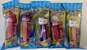 PEZ Hello Kitty Set Of 5 Mint In Poly Bag Shipped In Paded Envelope - Picture 1 of 22
