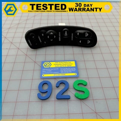 97-04 CHEVROLET CORVETTE C5 ЛЕВАЯ ПАМЯТЬ МАСТЕР ПИТАНИЯ ОКНА ЗАМОК ДВЕРИ ПЕРЕКЛЮЧАТЕЛЬ OEM - Изображение 1 из 4