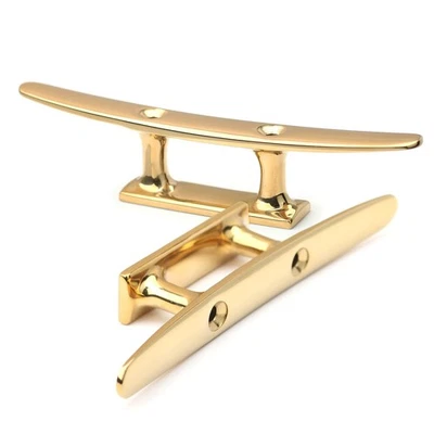 Tacos de barco de color latón de 6 pulgadas con tacos de barco de latón enchapados en cobre B Foto 1 de 4