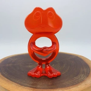 The First Years 1991 Red Frog Teether Teething Ring Vintage Baby Toy - Picture 1 of 5