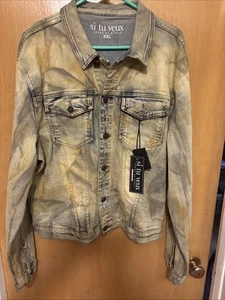 Mens Si tu veux Denim Jacket XXL NWT - Picture 1 of 9