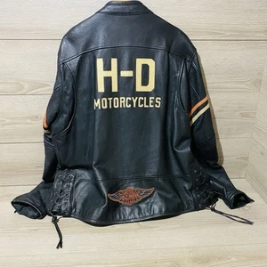 Harley Davidson Men’s Leather Jacket 2XL PITSTOP 97028-05VL Circa 2004 EUC - Picture 1 of 15