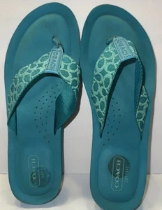 Coach Flip Flop Sandal Signature Real Size 7.5 - Picture 1 of 8
