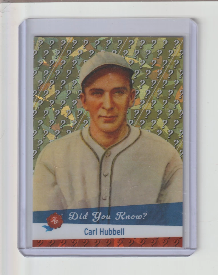 JY-2025 Historic Auto Did You Know Green Ice/200 Carl Hubbell #41 Salón de la fama bonito Foto 1 de 1