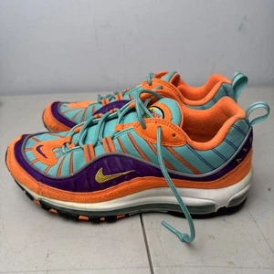 Nike Air Max 98 QS Cone 2018 taglia 9,5 usate 924462-800 - Foto 1 di 9