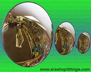 SECURITY MIRROR 66CM TRAFFIC DRIVEWAY SAFETY OUTDOOR / INDOOR CONVEX PVC - Picture 1 of 1