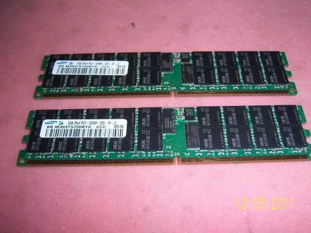 4GB(2x2Gb) Dell PowerEdge 1850 2850 6850 DDR2 PC2-3200r ECC 240Pin Server Memory - Image 1 of 1