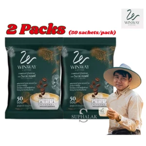 2x WINWAY Instant coffee mixed with safflower & ginkgo Good Healthy - Picture 1 of 22
