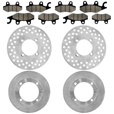 Rotor de disco de freno delantero y trasero con pastilla para Yamaha Rhino 700 YXR700 4X4 2008-2013 Foto 1 de 4