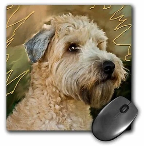 Tappetino per mouse 3dRose morbido rivestito Wheaten Terrier ritratto - Foto 1 di 1