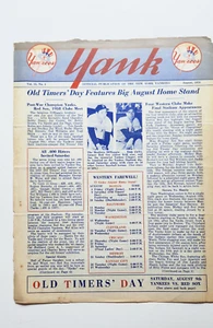 New York Yankees "Yank" publicación oficial agosto 1958 Joe & Dom DiMaggio - Imagen 1 de 5