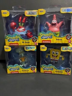 Bob Esponja Pantalones Cuadrados Jada Diecast Metalfigs Juego Completo De 4 Nickelodeon Foto 1 de 4