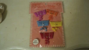 VINTAGE 1963 BARBIE AND MIDGE COLOR COORDINATES PURSES & SHOES ON CARD*JAPAN - Picture 1 of 3