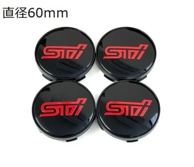 Subaru genuine STI center cap set of 4 SUBARU 60ｍｍ - Image 1 of 4