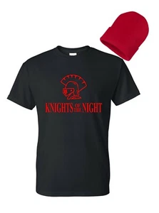 Caballeros de la Noche Disfraz de Halloween Unisex Camiseta Gorro Rojo La oficina - Imagen 1 de 3