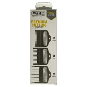 Wahl Premium Cutting Guides Hair Clipper Guard Attachment 3 Combs Set 0.5,1,1.5 - Picture 1 of 6