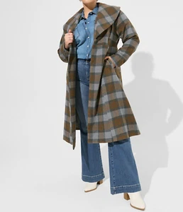 Torrid Outlander Mackenzie Tartan Plaid Wool-Blend Coat Size 00 10 Medium NWT - Picture 1 of 3
