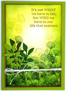 Handmade Card - It's Not What We Have In Life... - Picture 1 of 1