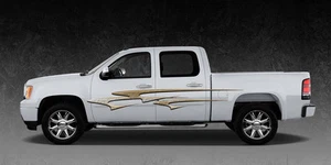 Remolque para 2 carros calcomanías laterales rayas gráficas vinilo #A10G - Imagen 1 de 2