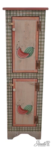 F60995EC: Country Style Hand Painted 2 Door Cupboard Cabinet Cover