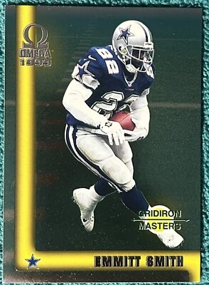 1999 Pacific Omega Gridiron Masters Emmitt Smith #11 Dallas Cowboys HOF D1 - Image 1 of 2