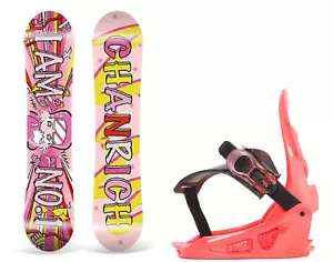 MÄDCHEN CHANRICH ""SKI MÄDCHEN"" SNOWBOARD - 110 CM MIT K2 LIL KAT BINDUNGEN (2-5) - Bild 1 von 8