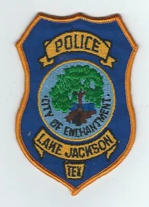 VINTAGE LAKE JACKSON, TEXAS POLICE (CHEESE CLOTH BACK) patch - Picture 1 of 2