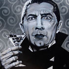 I Never Drink Wine Lowbrow Art Canvas Giclee Print by Mike Bell 5 Sizes Dracula
