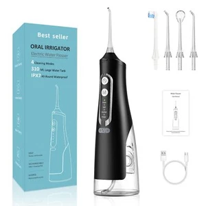 300ML Cordless Water Flosser Dental Oral Irrigator Water Floss Teeth Cleaner - Picture 1 of 10