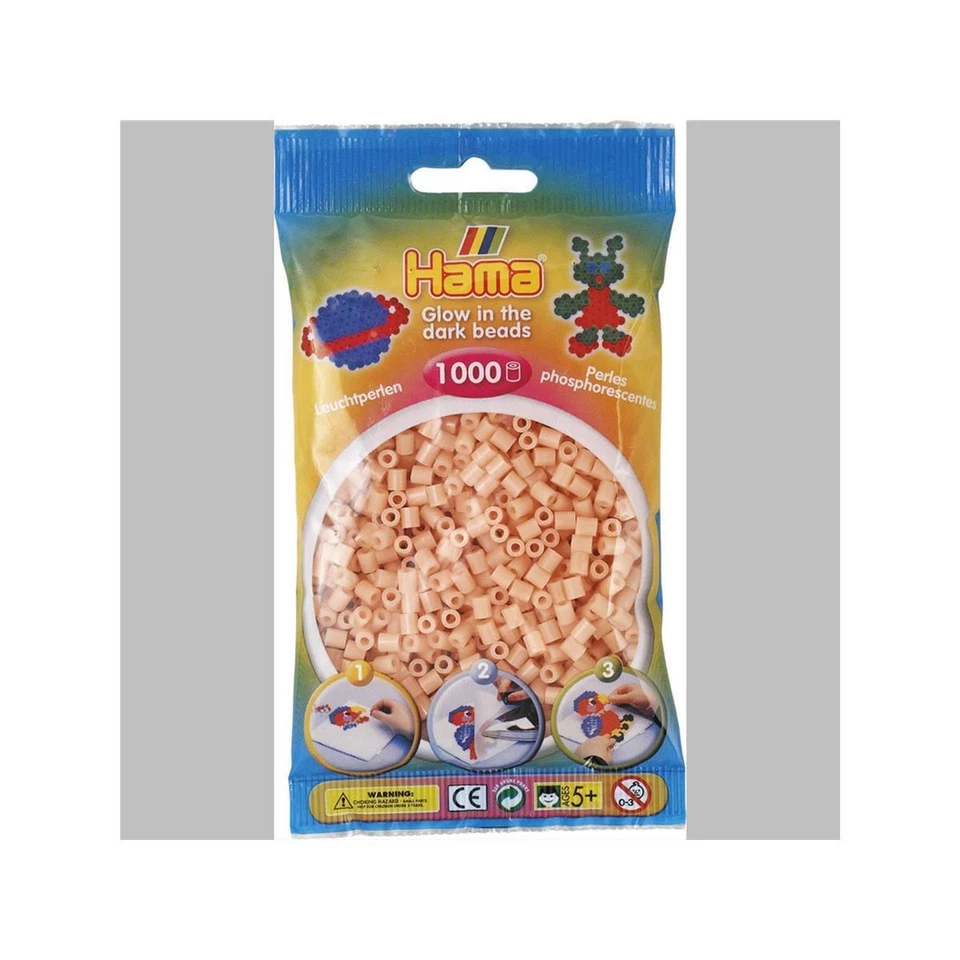 Hama 1000 Midi Bügelperlen 207-56 Leucht-Rot (nachtleuchtend) Ø 5 mm Perlen - Bild 1 von 1