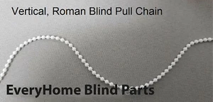 Vertikale Jalousie Perlen Zug Steuerkette Bedienschnur 2,5 mm x 2 mm - weiß - Bild 1 von 2