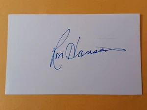 Ron Hansen Signed Index Card - Orioles, White Sox, Senators, Yankees, Royals - B - Picture 1 of 1