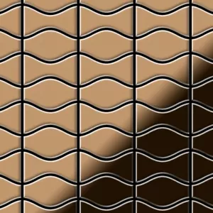 Mosaico azulejo macizo metal titanio cobre alto brillo 1,6 mm Kismet & Karma-Ti-AM - Imagen 1 de 4