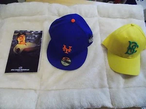 2015 NY Mets World Series Cap 7 7/8 2016 Brooklyn Cyclones Program Alonso & Cap - Picture 1 of 5
