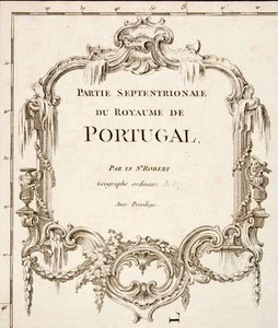 SUD DU PORTUGAL Carte géographique ancienne par ROBERT DE VAUGONDY 1751 - Bild 1 von 4