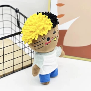 Hello Kitty x XXXTentacion Plush Doll – Yellow Black Hair Stuffed Toy Cute Fan - Foto 1 di 13