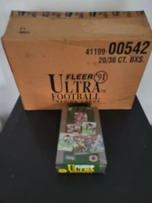 1991 Fleer Ultra Football Box From Case Opened 2021 36 Packs Look for Favre RC?  - Image 1 of 4