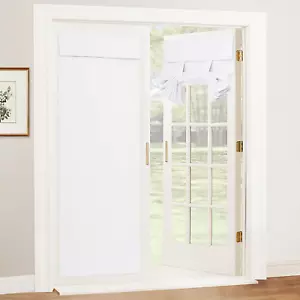 RYB HOME Privacy French Door Curtains - Room Darkening Drape Sidelight Window Cu - Picture 1 of 12