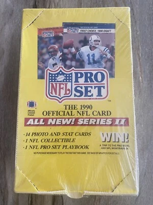 1990 Pro Set Series 2 football card factory sealed 36 pack box Emmitt Smith RC ? - Image 1 of 3