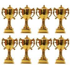 8pcs Plastic Gold Trophies for Party Favors and Prizes
