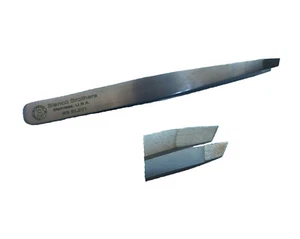 Schrägspitze Edelstahl Pinzette - BB EL-201 - Bianco Brothers - Bild 1 von 1