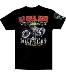 Camiseta Billy Eight "Antiguo Skool " Manga Corta, Corte Hombre - Imagen 1 de 2