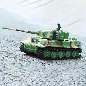 RTR 1/72 RC Panzer Deutscher Tiger Kampfpanzer Turm 360°Rotation Mini Spielzeug Sound - Bild 1 von 5