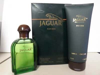 Jaguar Hombres SET 3.4 oz Edt Spray y 6.76 oz Gel de Ducha, De Colección, Alemania En Caja Foto 1 de 2