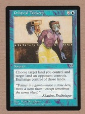 MTG - Political Trickery - Mirage - Rare EX/NM - Single Card