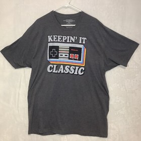 Official Nintendo Keepin' It Classic Gamer T-shirt NES Controller Mens Size 2XL