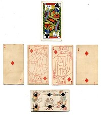 Lot of 6 Tobacco Cards; Various "Playing Cards" Series; Duke & Kinney Bros.
