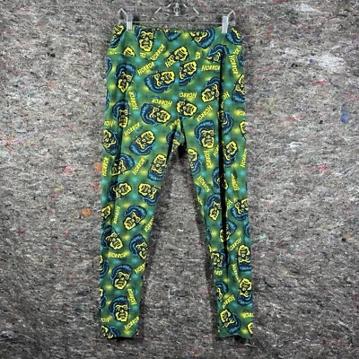 Lularoe Leggings Altos y Curvilíneos Horror Noche Monstruo Halloween TC Verde Foto 1 de 4